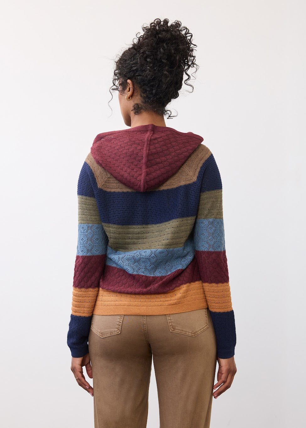 Hooded Stripe Sweater