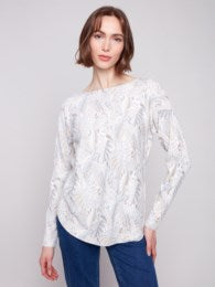 Printed Round Neck Top