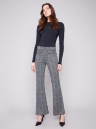 Flare Plaid Pants