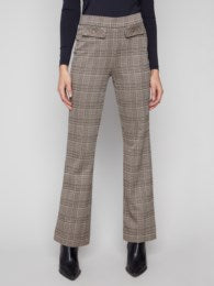 Flare Plaid Pants