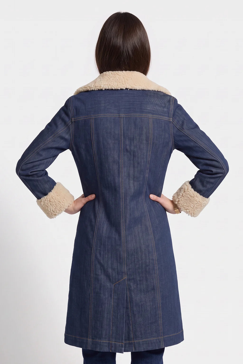 Erin Sherpa Bonded Denim Jacket