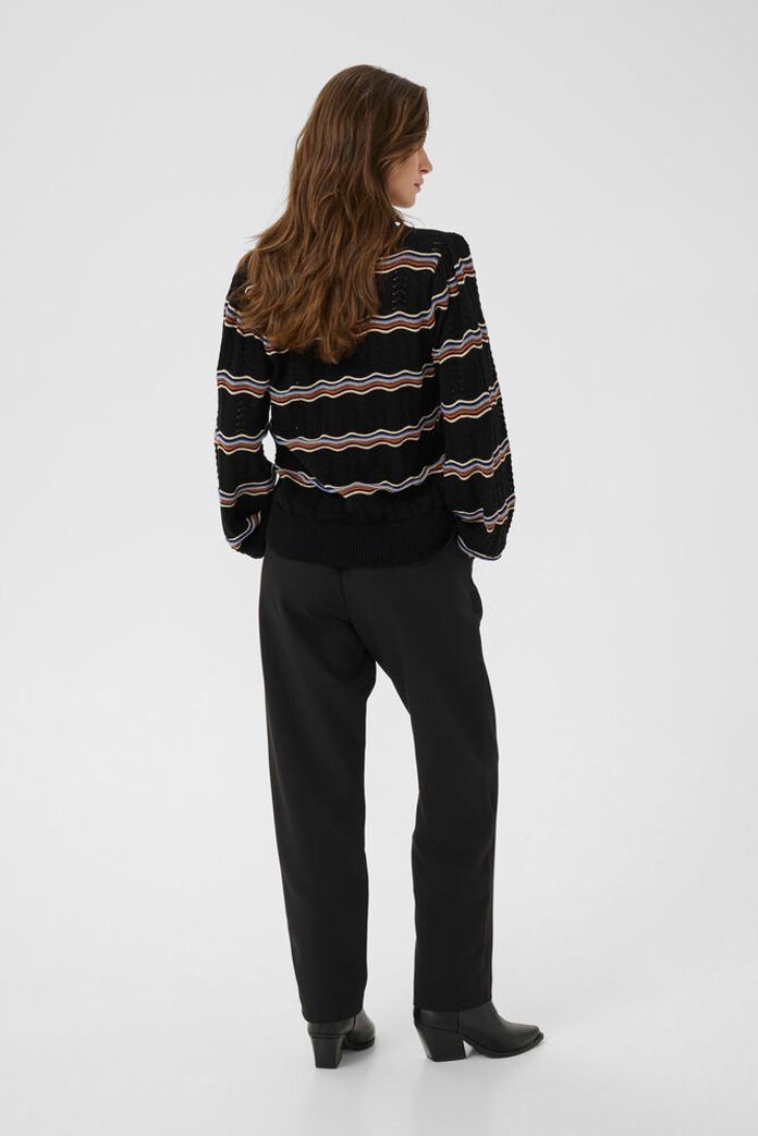 Wavy Knit Pullover