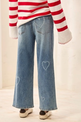 Sophia Curvy Printed Straight Leg Ankle Jean