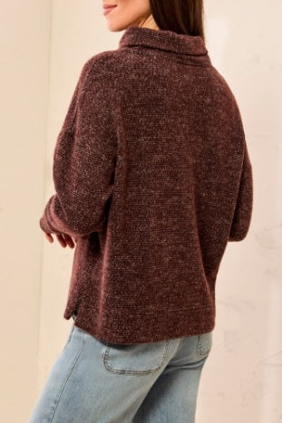 Long Sleeve Funnel Neck Top