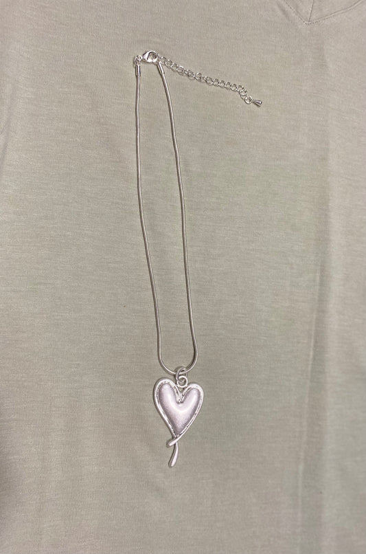 Miss Sterling Heart Necklace