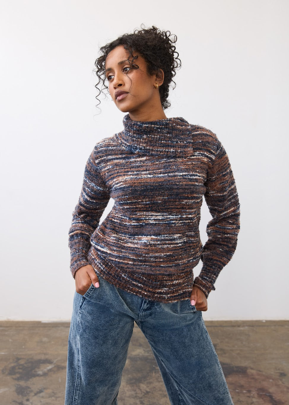 Envelope Collar Sweater
