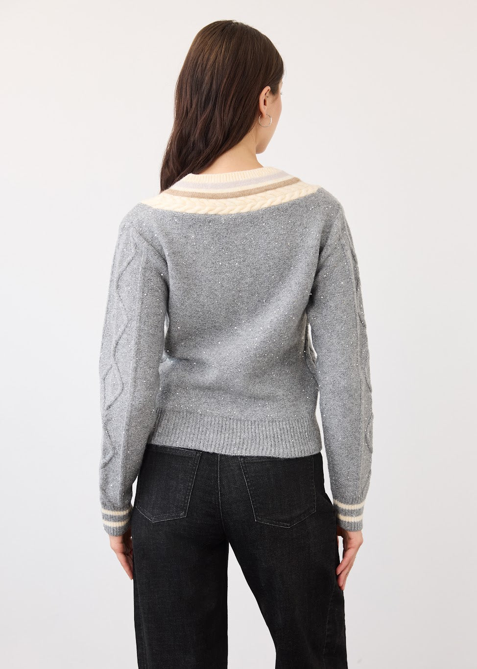Sparkle V-Neck Sweater
