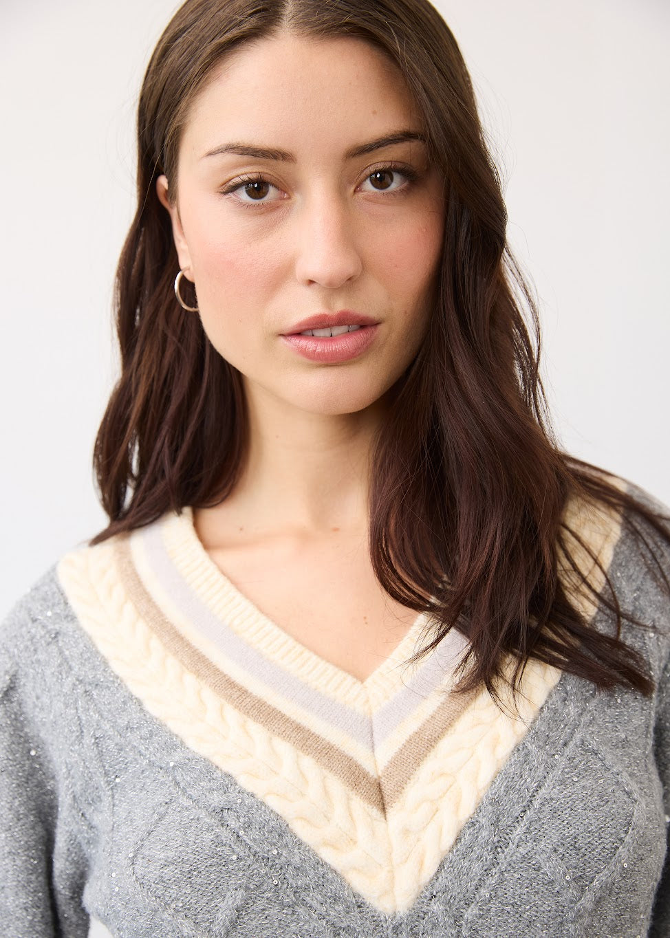 Sparkle V-Neck Sweater