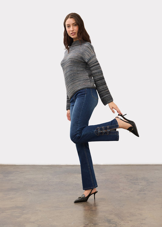 Boat Neck Long Sleeve Sweater