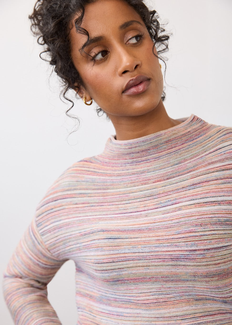 Boat Neck Long Sleeve Sweater