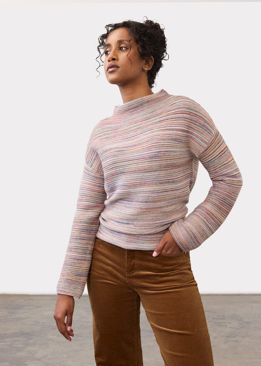 Boat Neck Long Sleeve Sweater