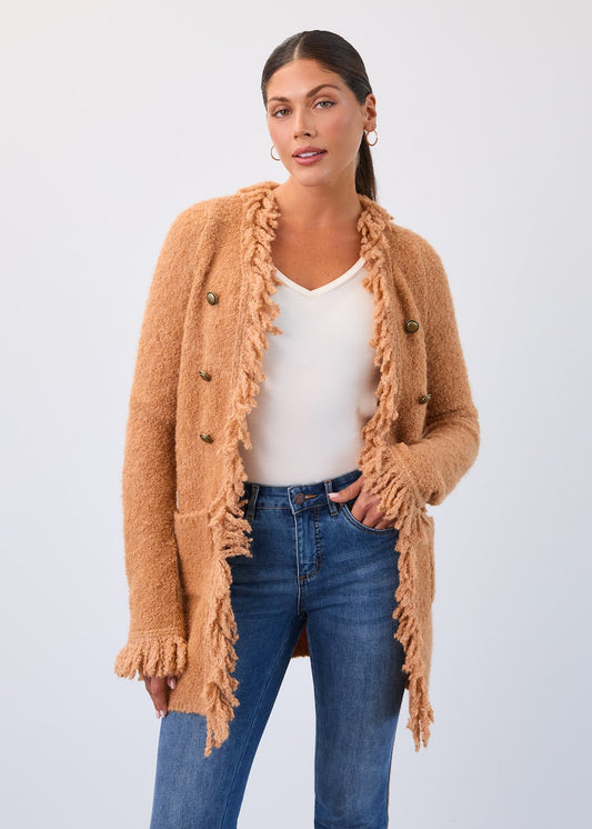 Fringed Cardigan Coat