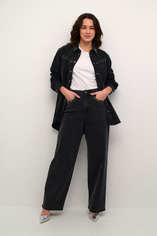 KAlouisa High-Waist Wide Leg Jean