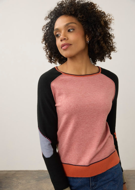 Long Sleeve Boat Neck Sweater