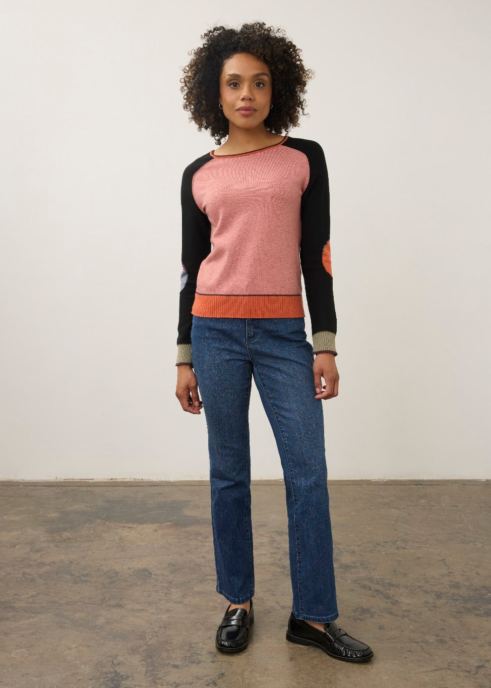 Long Sleeve Boat Neck Sweater