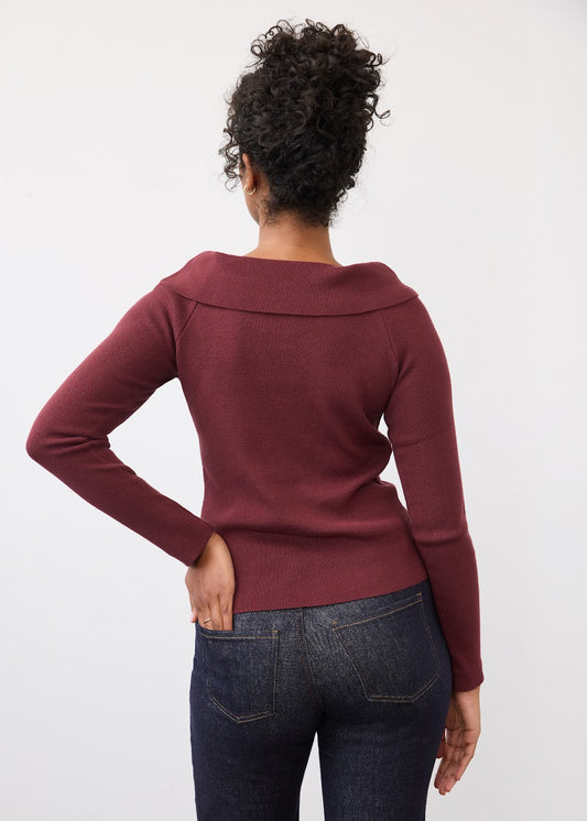 Long Sleeve Off Shoulder Sweater