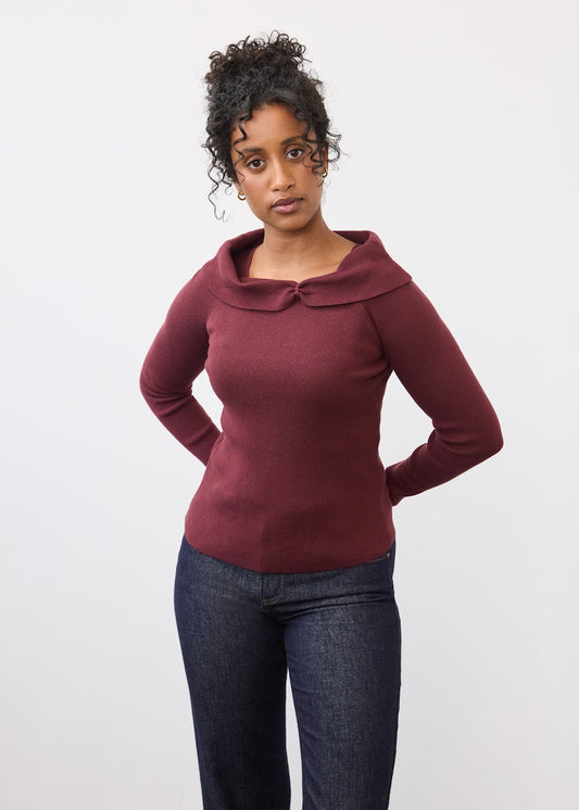 Long Sleeve Off Shoulder Sweater