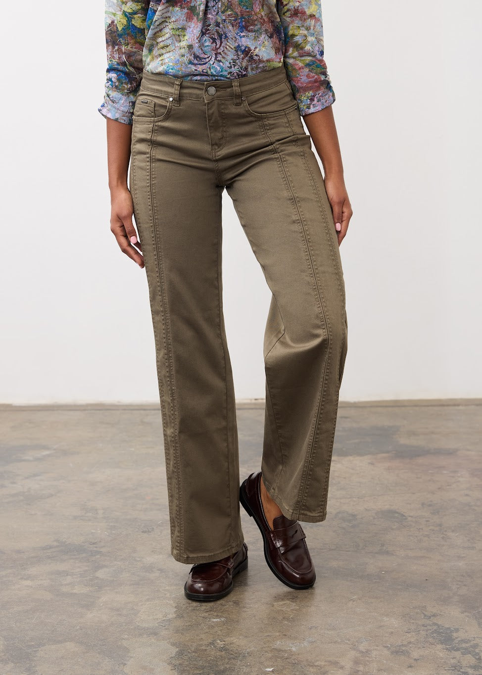 Olivia Wide Leg Coloured Denim