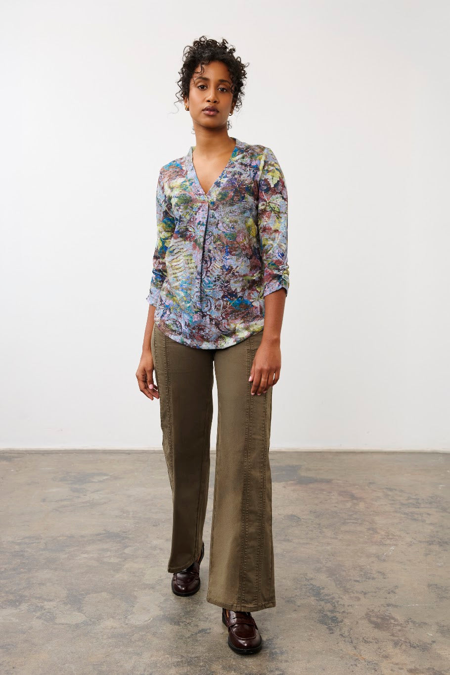 Olivia Wide Leg Coloured Denim