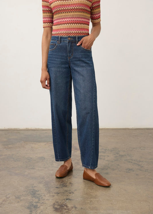 Girlfriend Barrel Ankle Jean