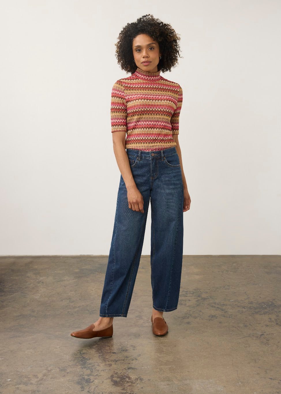 Girlfriend Barrel Ankle Jean