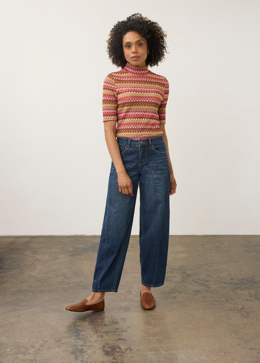 Girlfriend Barrel Ankle Jean
