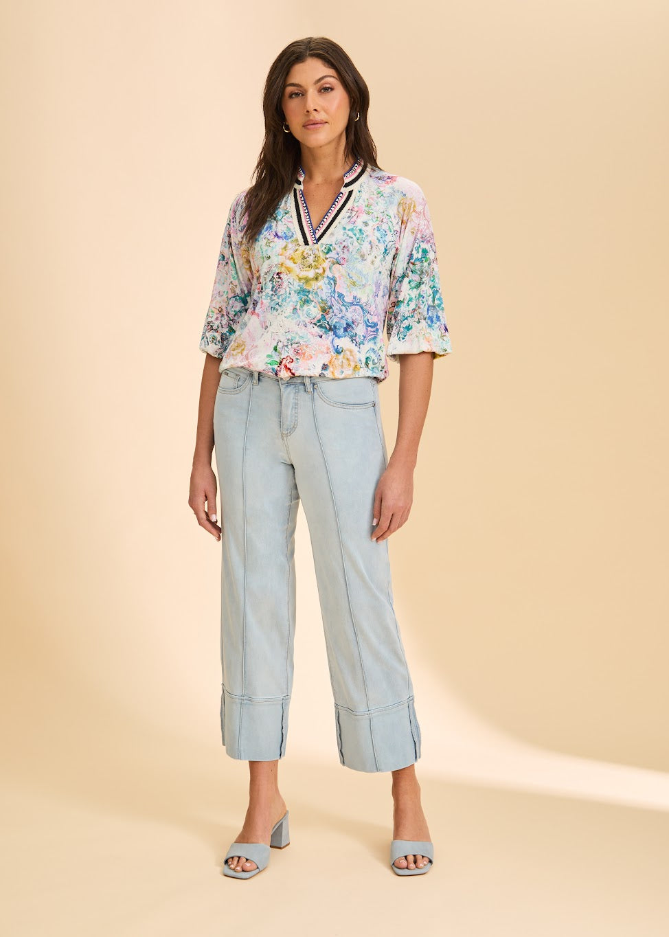 Olivia Wide Cuff Jean