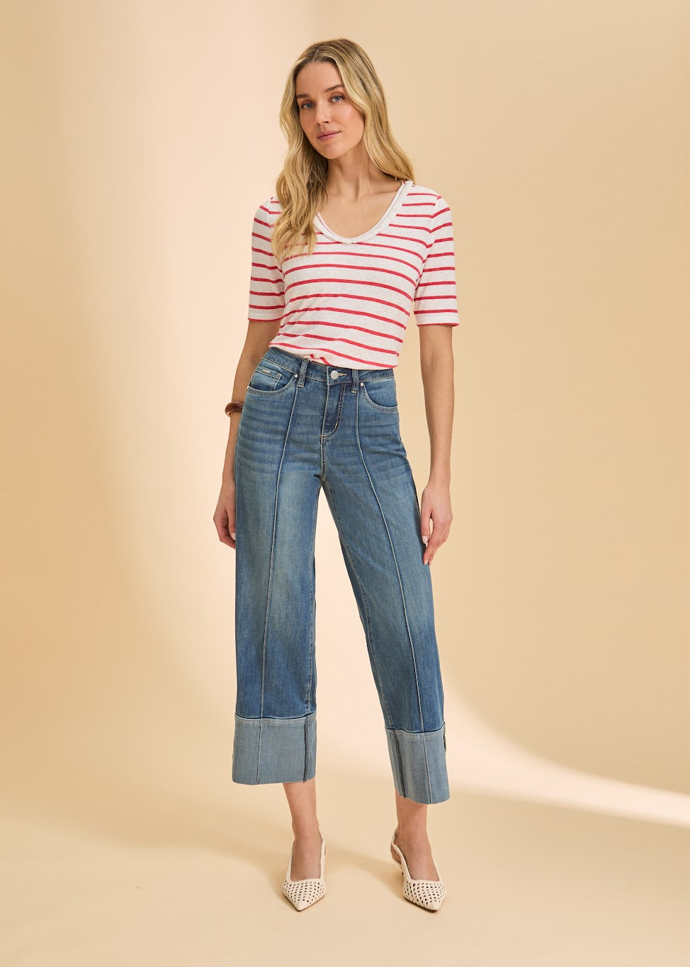 Olivia Wide Cuff Jean