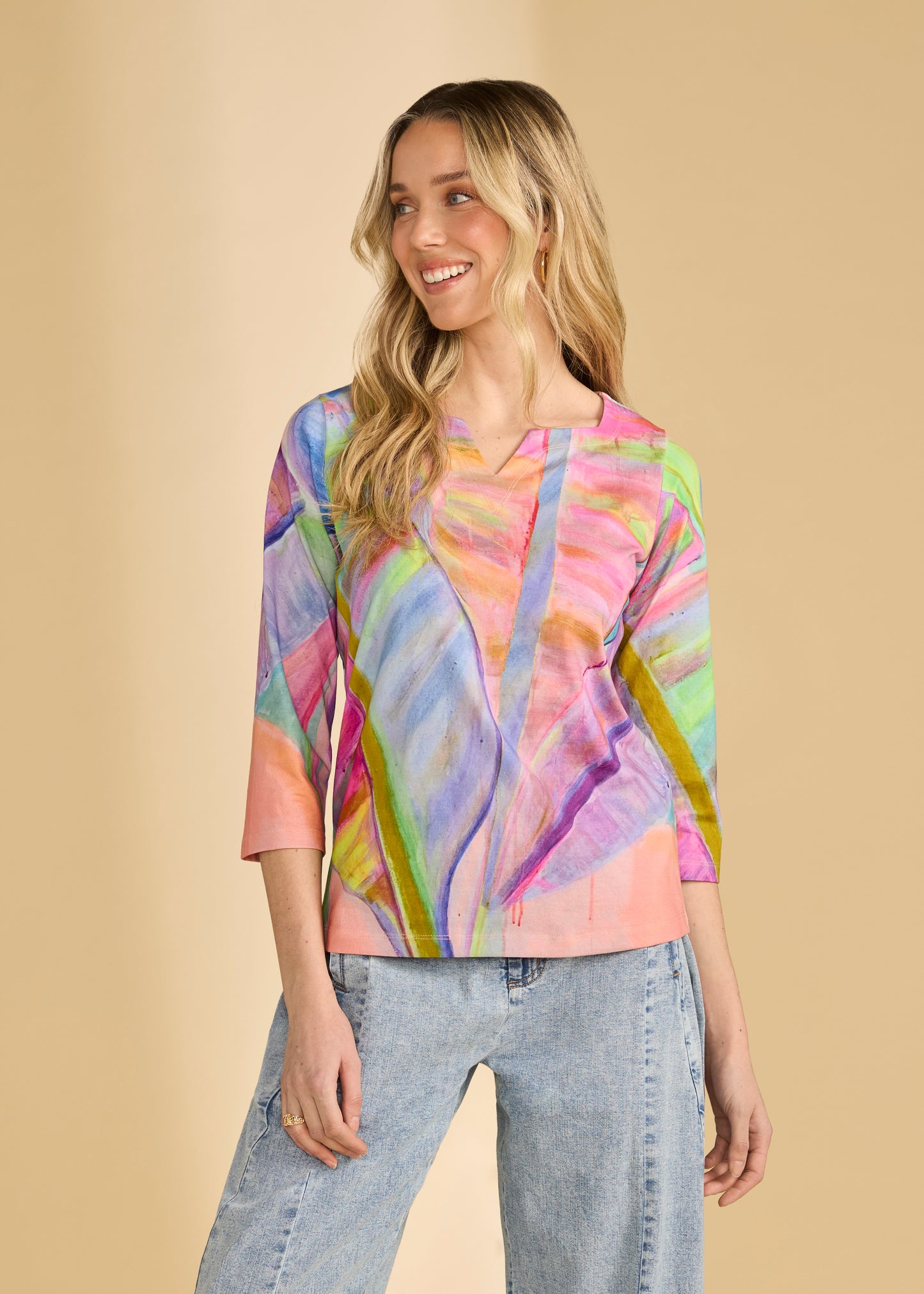 Notch Neck Top