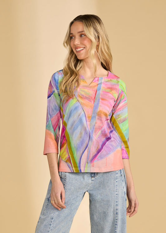 Notch Neck Top