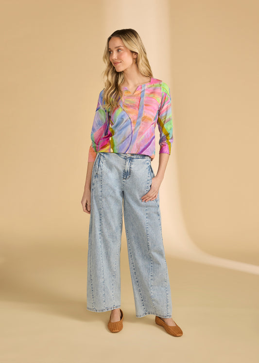Notch Neck Top
