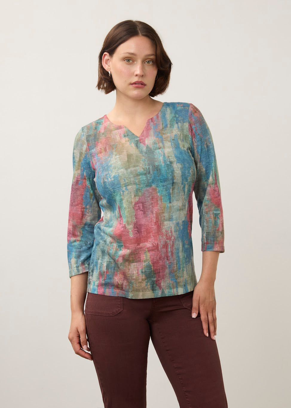 Notch Neck Top