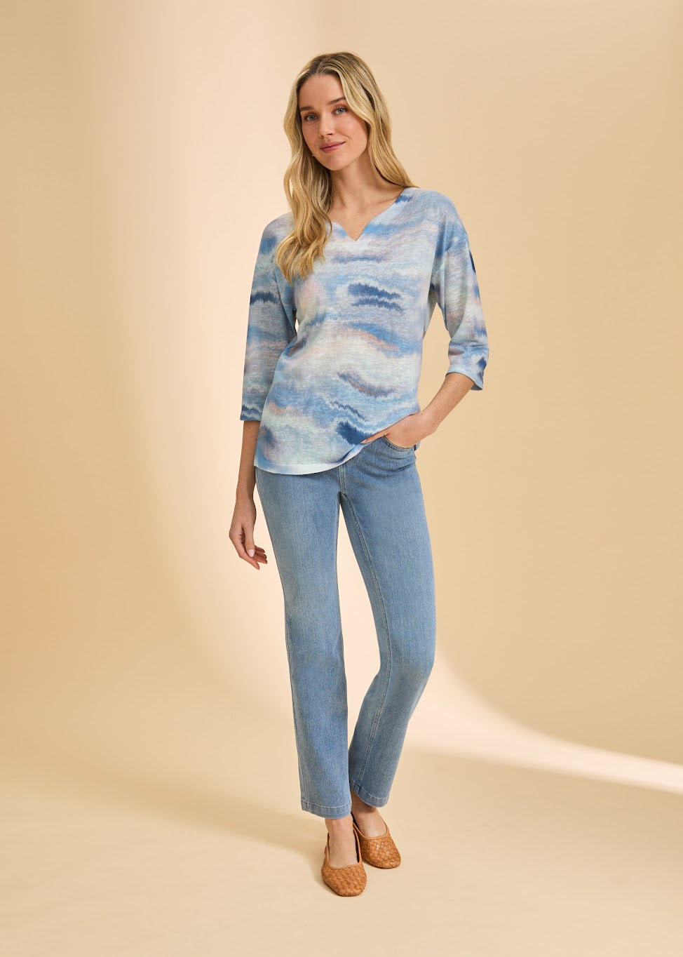 Drop Should Notch Neck Top