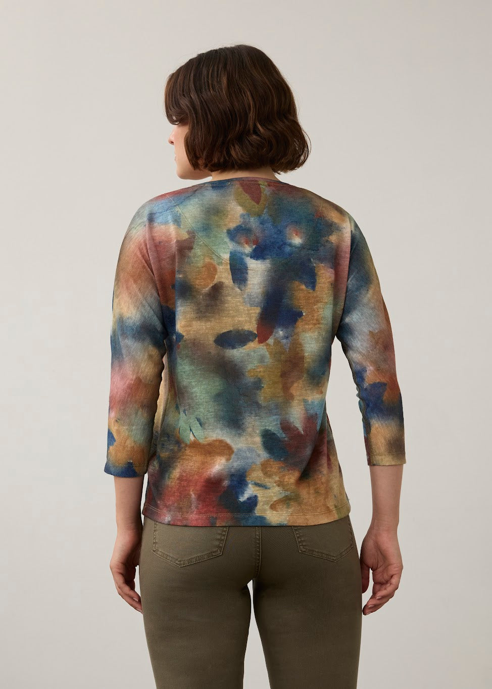 Drop Shoulder V Neck