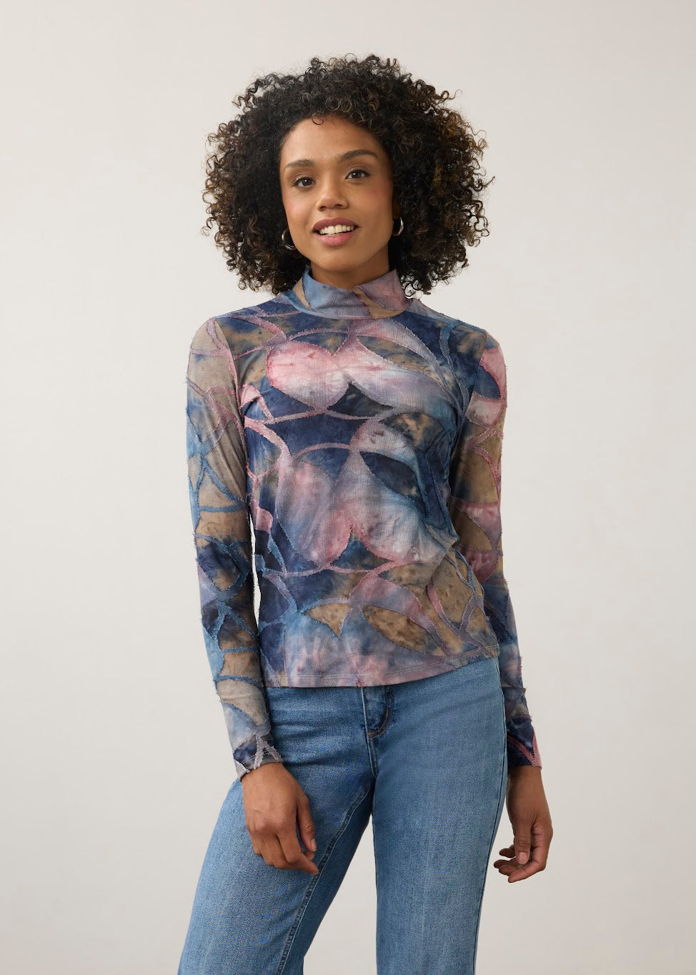 Long Sleeve Mock Neck