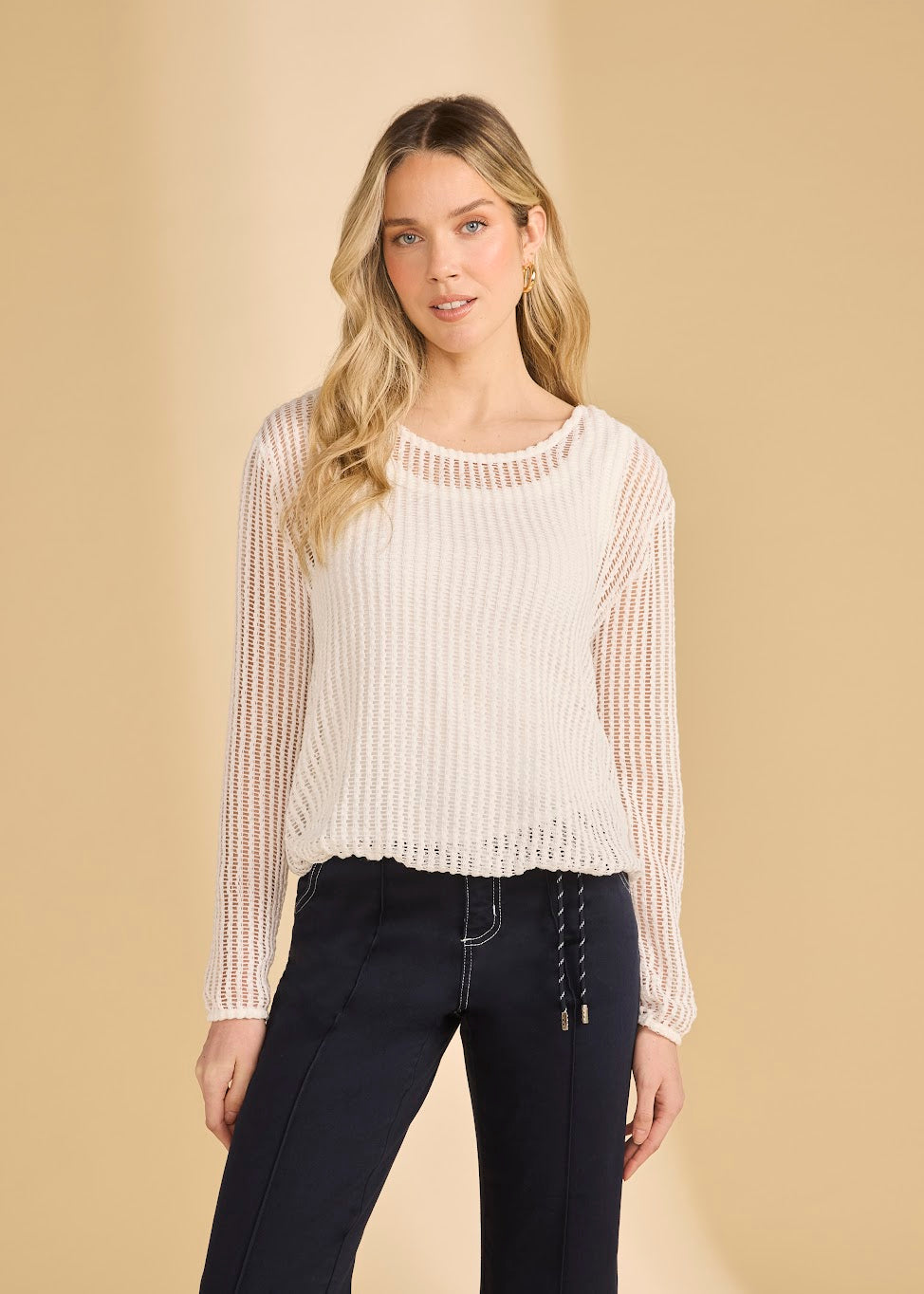 Long Sleeve Bubble Top With Attached Tank
