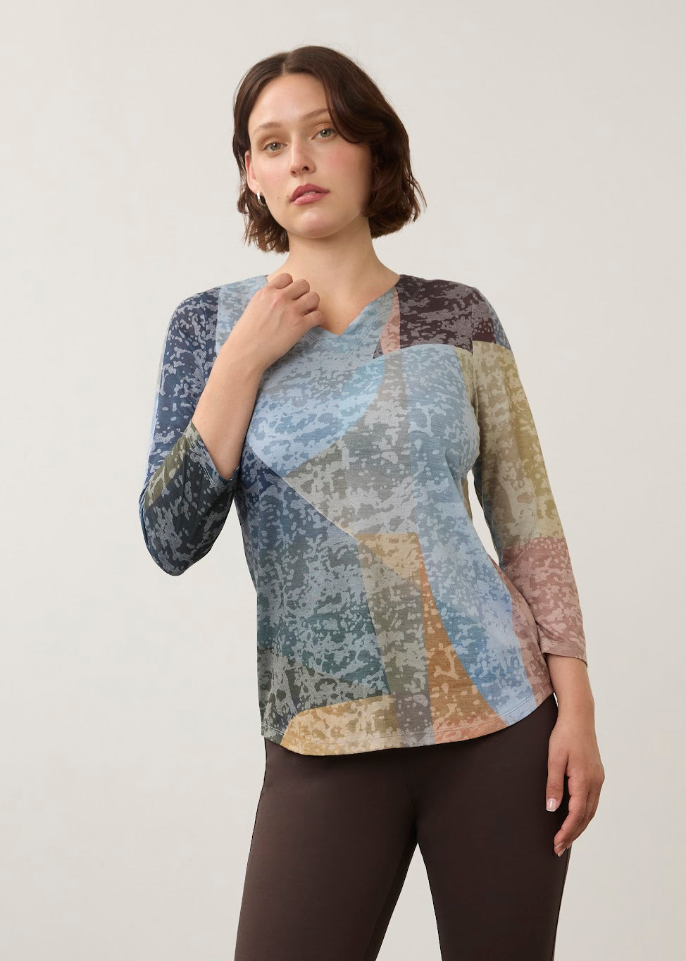 Notch Neck Top