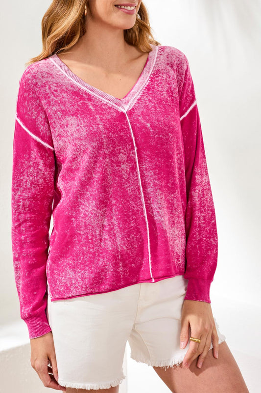 Light Weight Ctton V-Neck Sweater