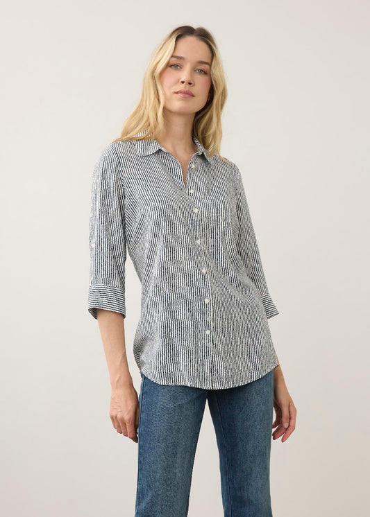 Long Sleeve Striped Tunic