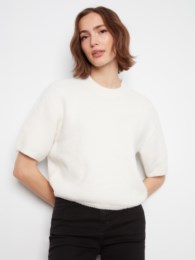 Elbow Sleeve Ballon Shape Sweater