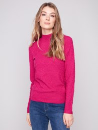 Mock Neck Knit Sweater