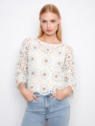 Flower Crochet Sweater