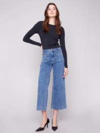 Cropped Patch Pocket Fare Jean