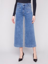 Cropped Patch Pocket Fare Jean