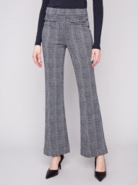 Flare Plaid Pants
