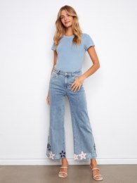 Flare Wide Leg Stretch Denim Jean