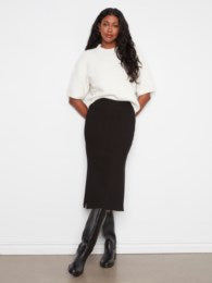 Gusty Crepe Skirt With Front Patch Pocket