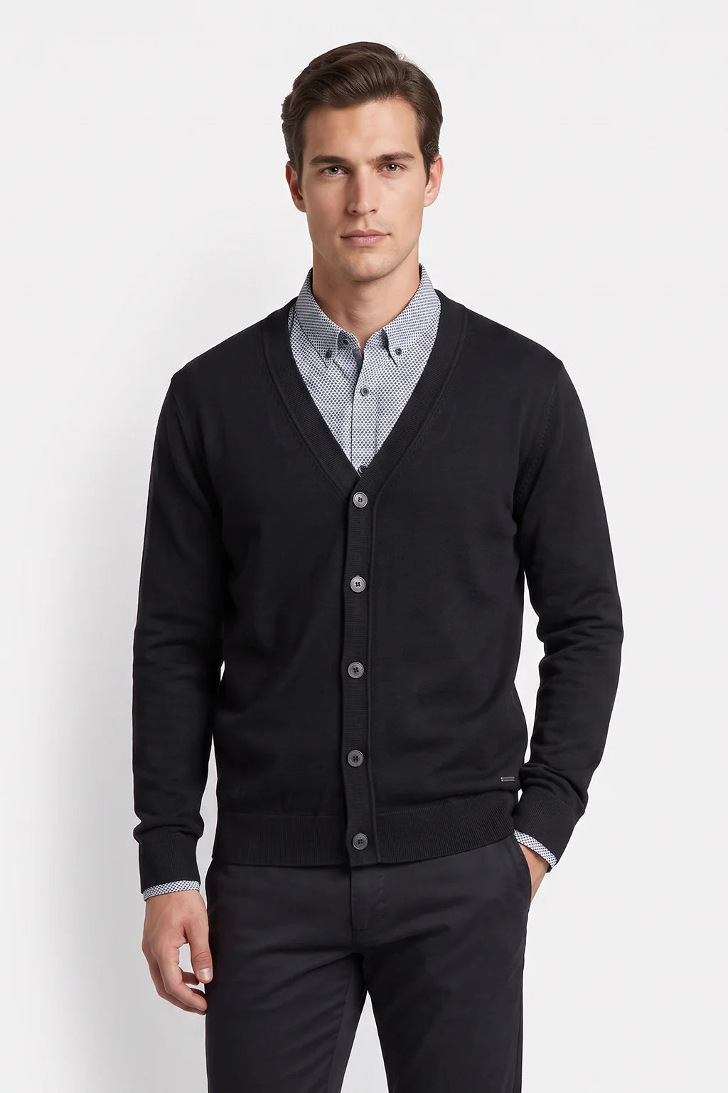 Adley Long Sleeve Button Front Cardigan 1289