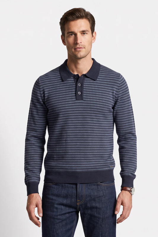 Mathias Long Sleeve Polo Sweater 1362