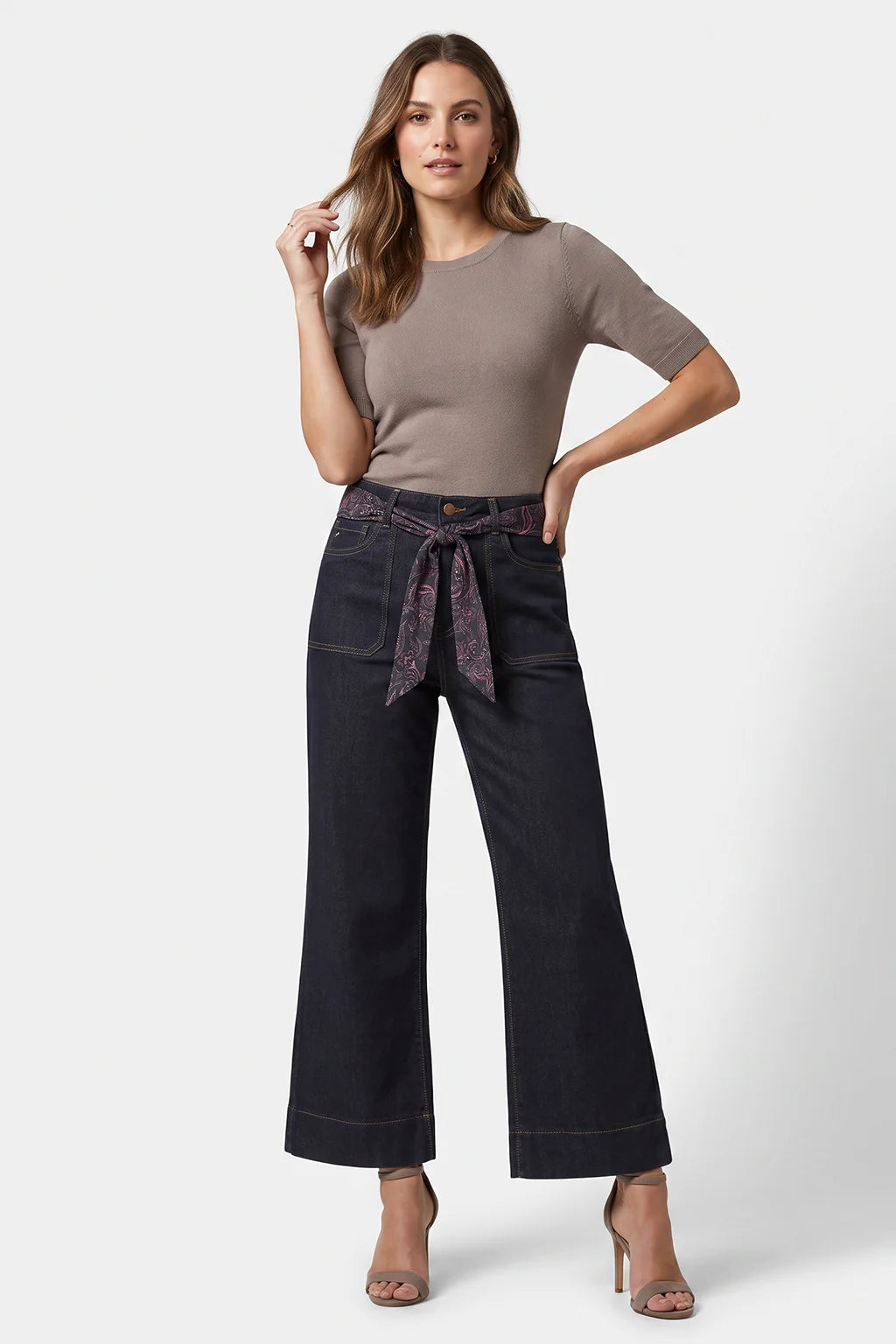 Robie High Waist Flare Ankle Pant